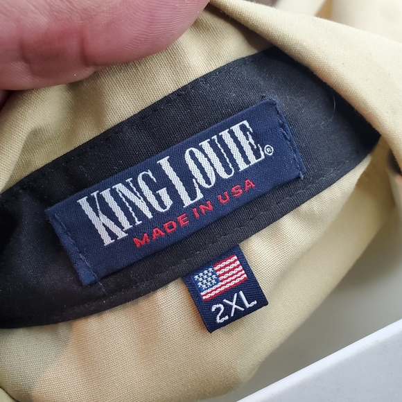 ​Vintage King Louie UAW Union Jacket 2XL Tan Bomber Coat Made in USA - Picture 5 of 5